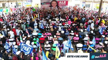 La candidata de la coalición