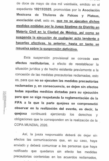 La organización del Mundial 2026 se impone sobre derechos de acceso en el Estadio Ciudad de México.