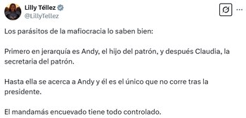 Desde sus redes sociales, Téllez