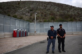 Members of Italian law enforcement