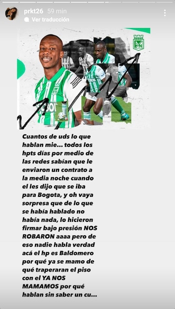 La esposa de Baldomero no