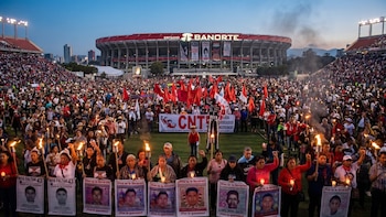 CNTE y Ayotzinapa anuncian Marcha de las Antorchas al Estadio Ciudad de México: colectivos de desaparecidos se suman a las protestas