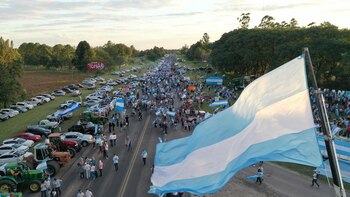 Protesta en Avellaneda (Santa Fe)