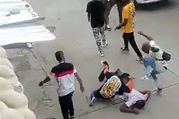 Golpiza a una persona en