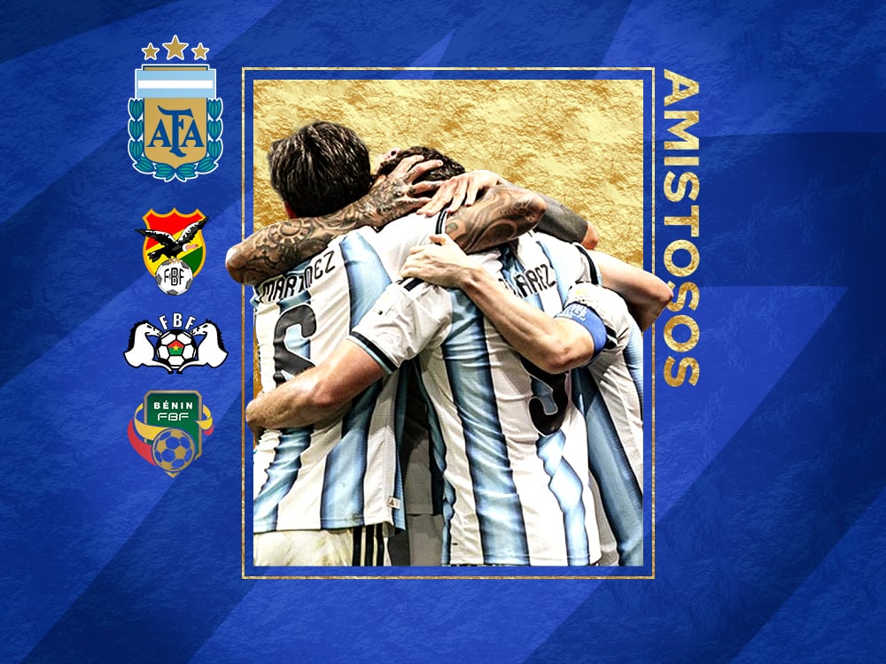 AFA confirmó los horarios de los tres amistosos de la selección argentina