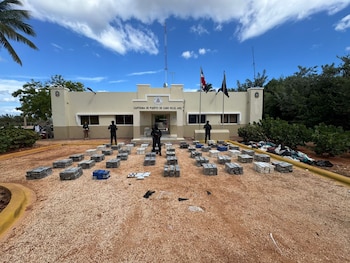 El cargamento incautado será analizado por el INACIF, reforzando la cadena de custodia y la evidencia judicial contra redes de narcotráfico. (Cortesía: Dirección Nacional de Control de Drogas)