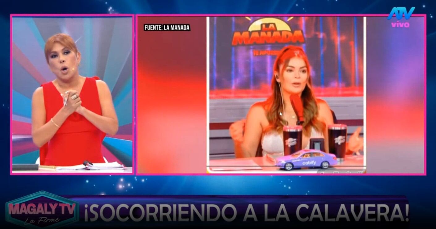 Polémica total: Magaly Medina acusa a Laura Spoya de encubrir a Mario Irivarren. Captura: Magaly TV La Firme.