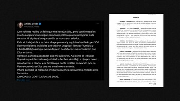 La servidora celebró su victoria