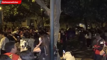 Marcha de simpatizantes Juntos por el Perú