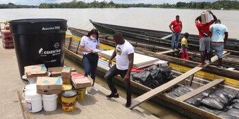Materiales entregados por la Unidad de Víctimas, llegan al municipio de Anorí, cuarto municipio de Antioquia con más accidentes de minas antipersonas.