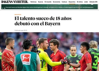 El Dagens Nyheter ponderó el debut de Pérez Vinlöf en Bundesliga. - Crédito: Difusión