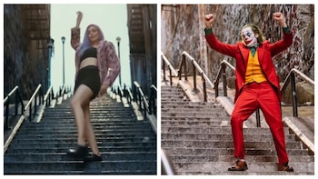 Frida Sofía recrea escena de Joker en las famosas escaleras del Bronx