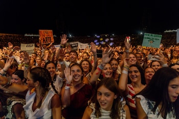 Ambiente durante el concierto de