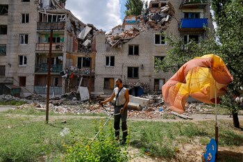 Un edificio residencial resultó gravemente