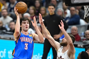 Josh Giddey, durante un encuentro