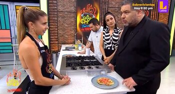 Fiorella Cayo y Javier Masías en tensa conversación. (Latina)