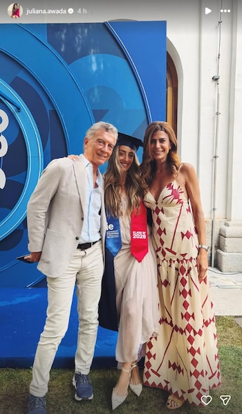Las imágenes del reencuentro de Mauricio Macri y Juliana Awada en España