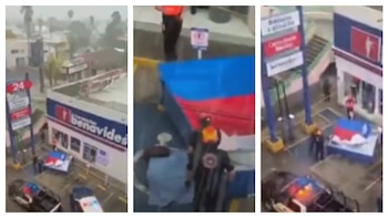 Dos mujeres murieron en Nuevo León tras lluvias, una fue arrastrada por un río mientras a la otra le cayó un anuncio