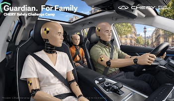 La prueba pública de colisión Chery Brand Safety Challenge expondrá la respuesta de la estructura del vehículo.