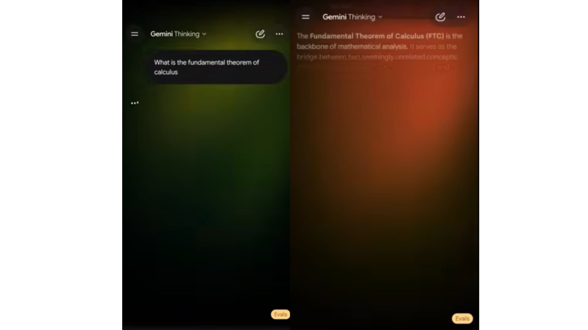 Animaciones de fondo que muestran degradados de color. (Captura YouTube Android Authority 2)