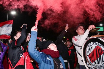 Varias de los hinchas que