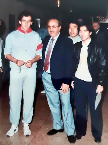 Lito Tujschinaider junto a Michel