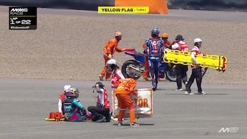 Así fue el fuerte accidente de David Alonso en el GP de Indonesia: equipo confirmó contusión pulmonar para el piloto colombiano