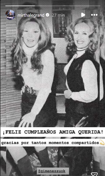 Mirtha optó por homenajearla con