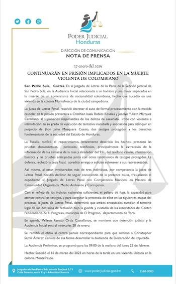 La decisión se conoció el