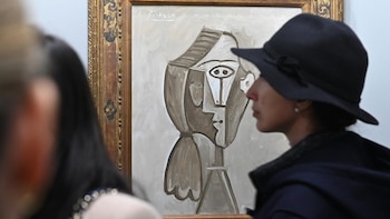 La obra Retrato de Jacqueline de Pablo Picasso, valuada en 7 millones de dólares (Efe)