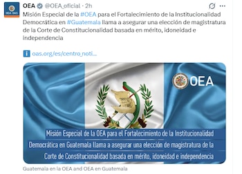 La OEA exigió al Congreso