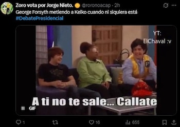 Debate presidencial EN VIVO: lo más viral en redes tras los momentos más polémicos. Captura: X.