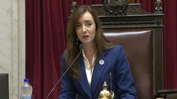 Victoria Villarruel, al frente del