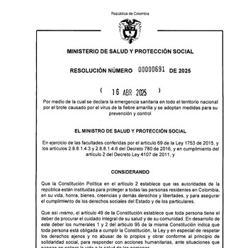 El Ministerio de Salud ya