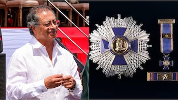 Petro condecoró con la Cruz