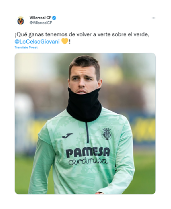 El posteo del Villarreal por