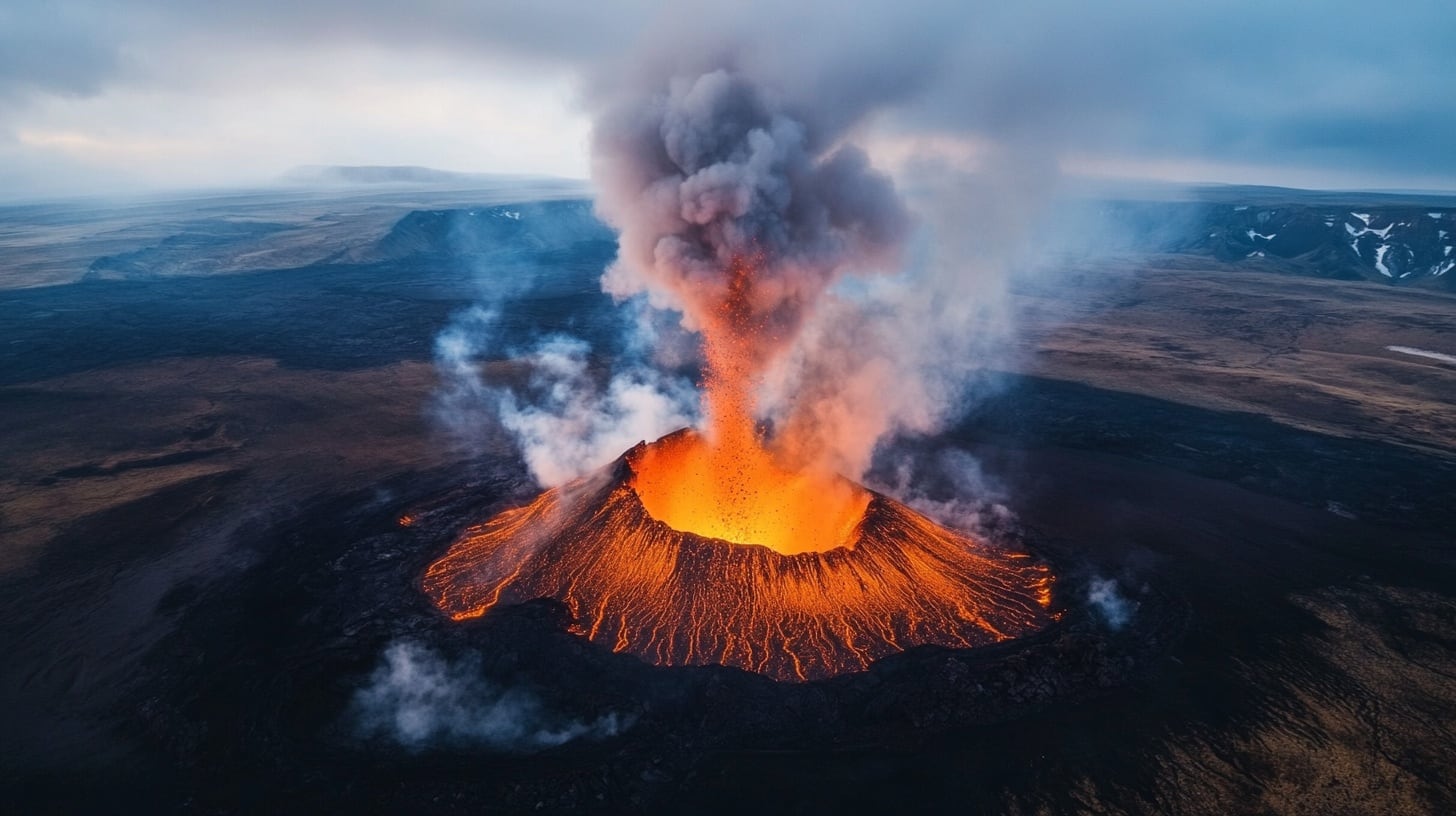 La exsolución de gases implica la separación de compuestos volátiles en el magma, lo que genera burbujas y sobrepresión para provocar erupciones (Imagen Ilustrativa Infobae)