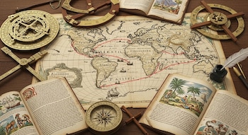 Mapa antiguo muestra la ruta