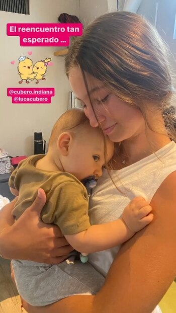 Indiana Cubero junto con su