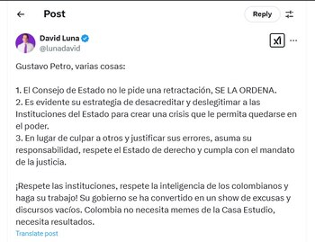 David Luna habla de la