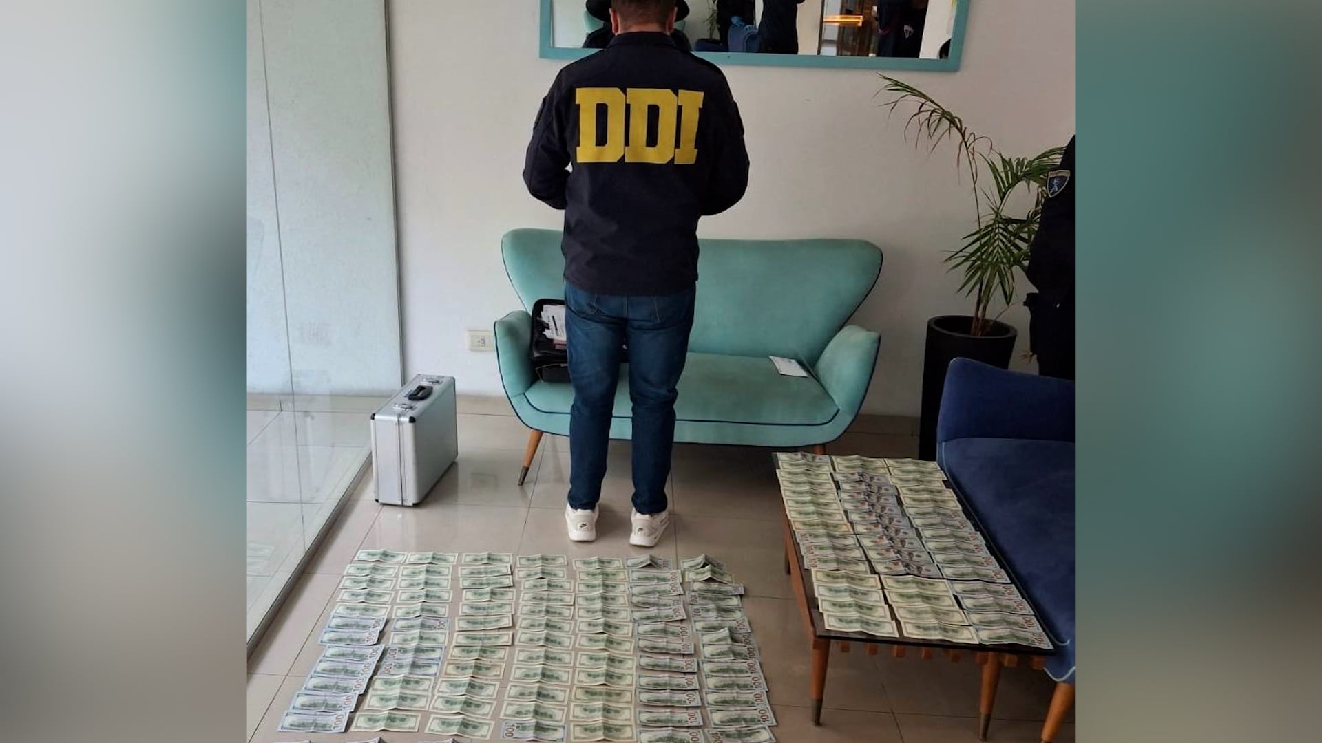 Los dólares secuestrados durante el operativo