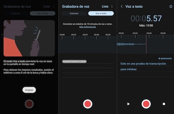 La grabadora de voz en