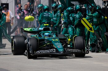 Pit stop de Fernando Alonso