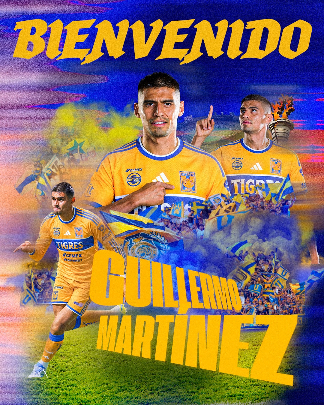 Guillermo Memote Martínez refuerzo Tigres (@TigresOficial/X)