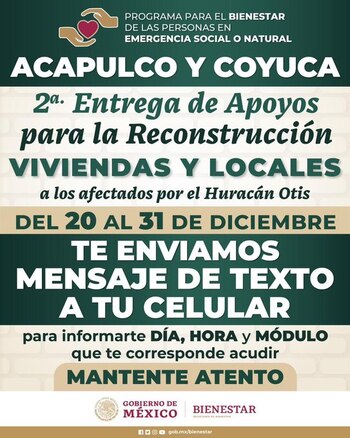 Este plan de dispersión sigue