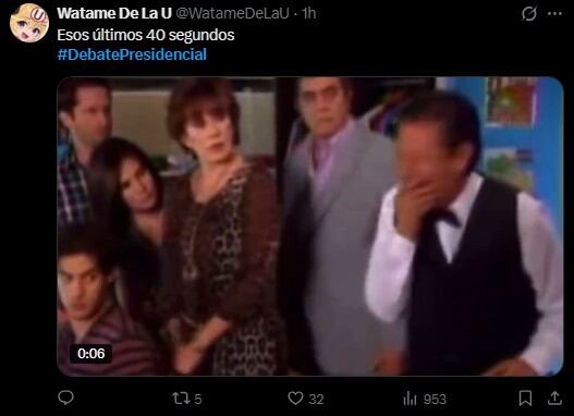 Debate presidencial EN VIVO: lo más viral en redes tras los momentos más polémicos. Captura: X.