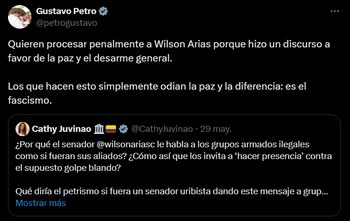 Presidente Gustavo Petro salió en