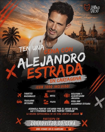 Los seguidores del actor podrán pasar un tiempo con él en Cartagena - crédito Alejandro Estrada / Instagram