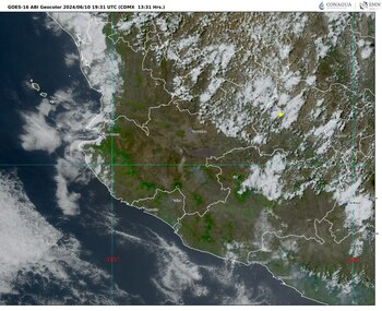 Imagen 2: GOES 16 ABI GEOCOLOR, 13:31 h (hora local).