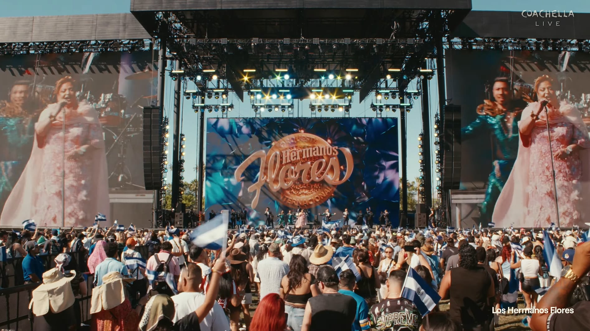 La orquesta salvadoreña se presentó en el Outdoor Theatre de Coachella el pasado 11 de abril, consolidando así su éxito ante una audiencia multicultural. (Cortesía: Coachella 2026)